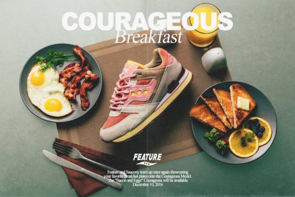 Feature x Saucony Courageous Bacon & Eggs